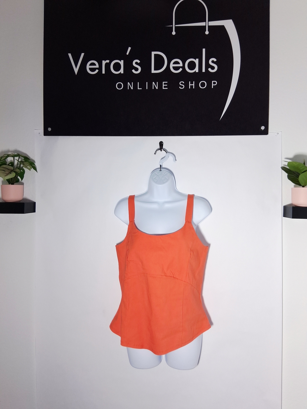 Scoop-Neck Orange Women’s Tank Top